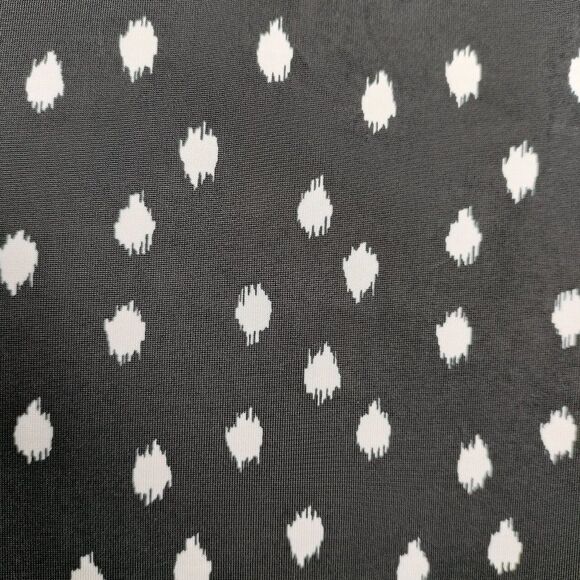 NWT Cocomo Plus Size 3X Black & White Geo Print Pintuck Short Sleeve Top - Picture 5 of 7